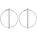 925 Sterling Silver Round Earrings for Women Girls Gift Fashion Jewelry Korean Earring