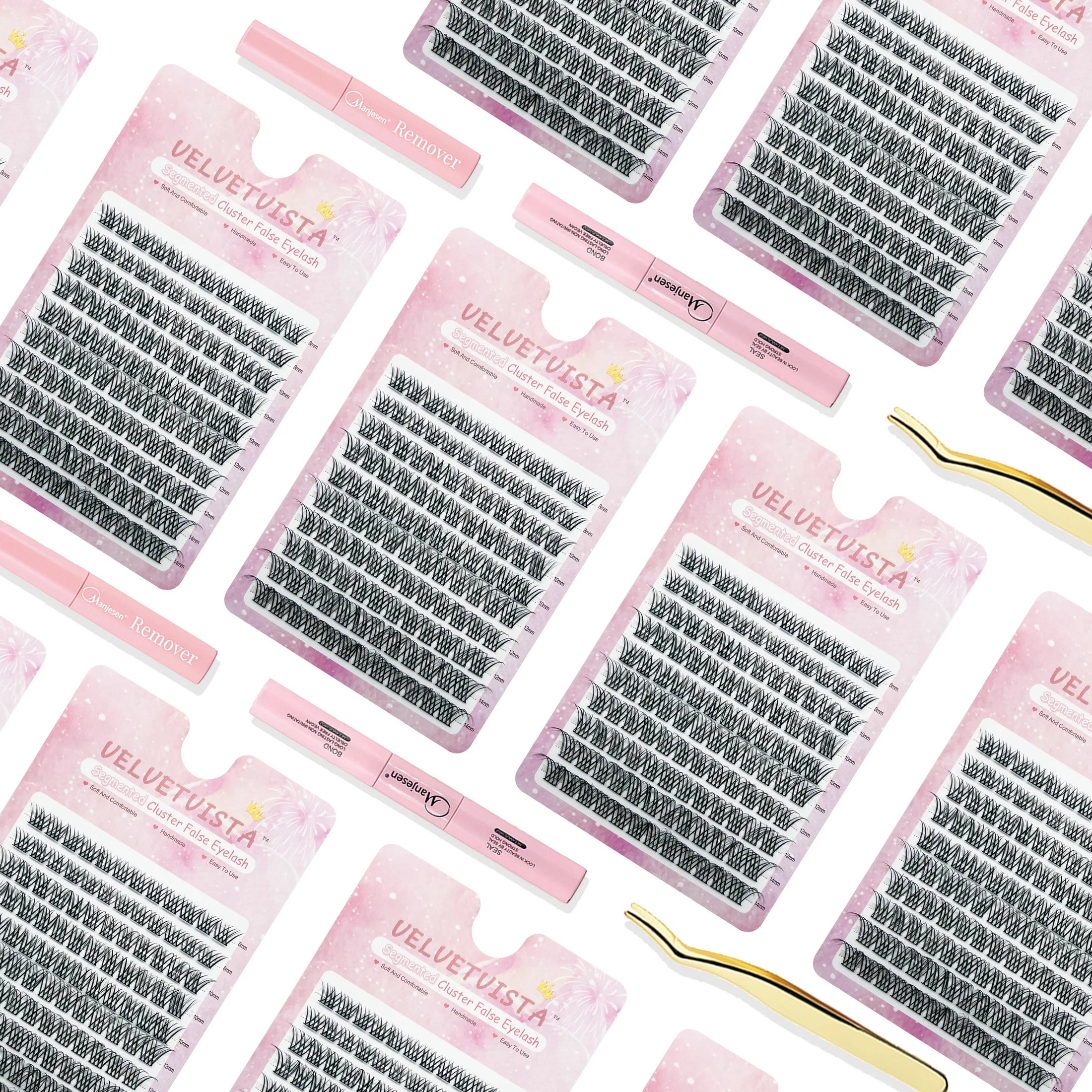 Professional Diy Cluster Lashes Comfortable Cluster Different Lengths Lash Cluster Segment Diy Air Lash Segmented Eyelash