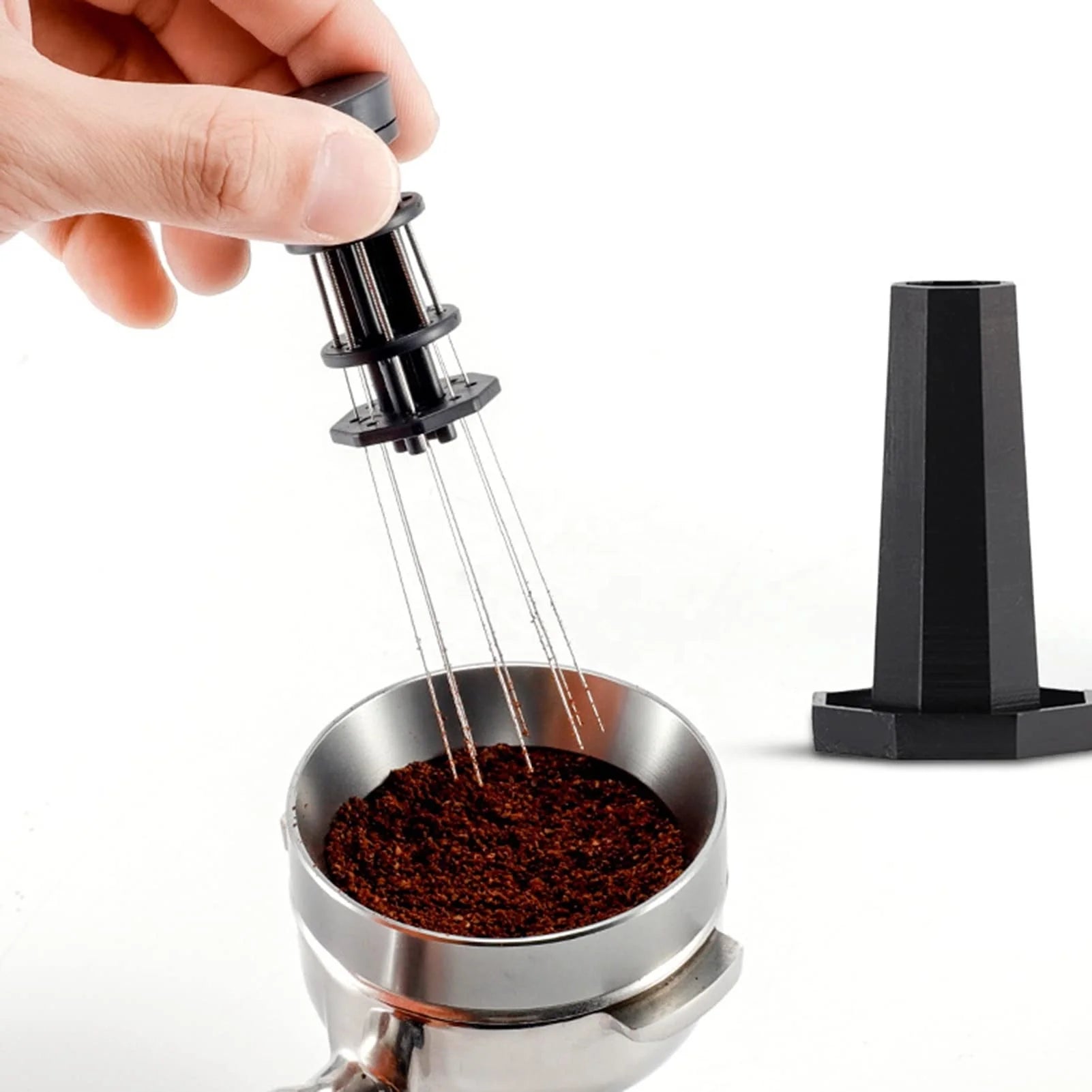 Custom Logo Coffee Stirrer 8 Needles Espresso Distribution Tools Coffee Distribution Tool Stainless Steel Coffee Stirring Tool