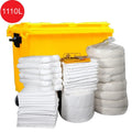 Oilspillpro HKITS1110L-OOA 1110L Oil & Fuel Wheeled Spill Kit with Oil Absorb Pads for Workshop