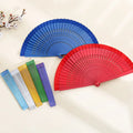 Vintage Spanish Folding Handheld Fans Women Wedding Wooden Hand Fan for Dance Party