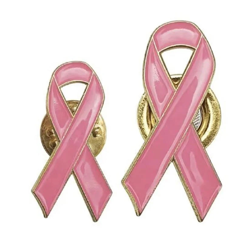 Hot Sale Awareness Month October pink Ribbon Metal Lapel Pins