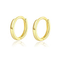 CZCITY Minimalist Fashion Jewelry New Trendy 925 Silver 14K Gold Plated Small Hoop Earrings for Women