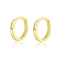 CZCITY Minimalist Fashion Jewelry New Trendy 925 Silver 14K Gold Plated Small Hoop Earrings for Women