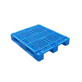 Blue Export Shipping Stackable Euro Pallet with Reusable Grid Surface Double Faced 4-Way Entry