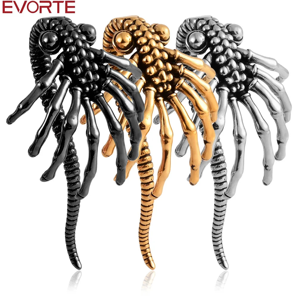 Evorte 10pc Fashionable Stainless Steel Flower Plug Tunnel Ear Weight Gauges Stretchers Body Piercing Jewelry Earring Wedding