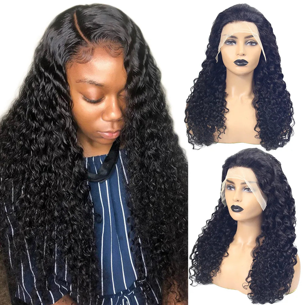HD Lace Front Wig Vendor Jerry Deep Curly Chinese Remy Long Transparent Lace Wig Distributors Wholesale Cheap