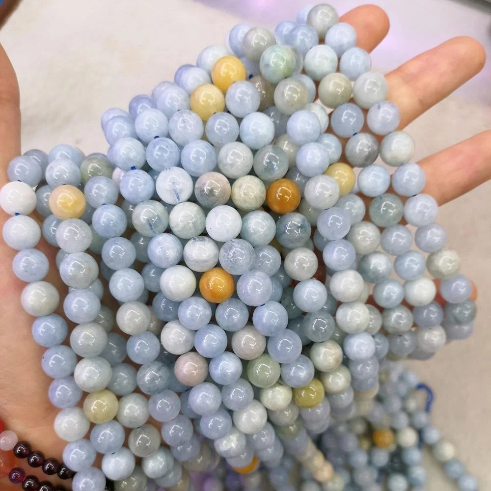 Wholesale Multicolor Aquamarine Stone for Jewelry Making Natural  Multicolor Aquamarine Stone Loose Beads