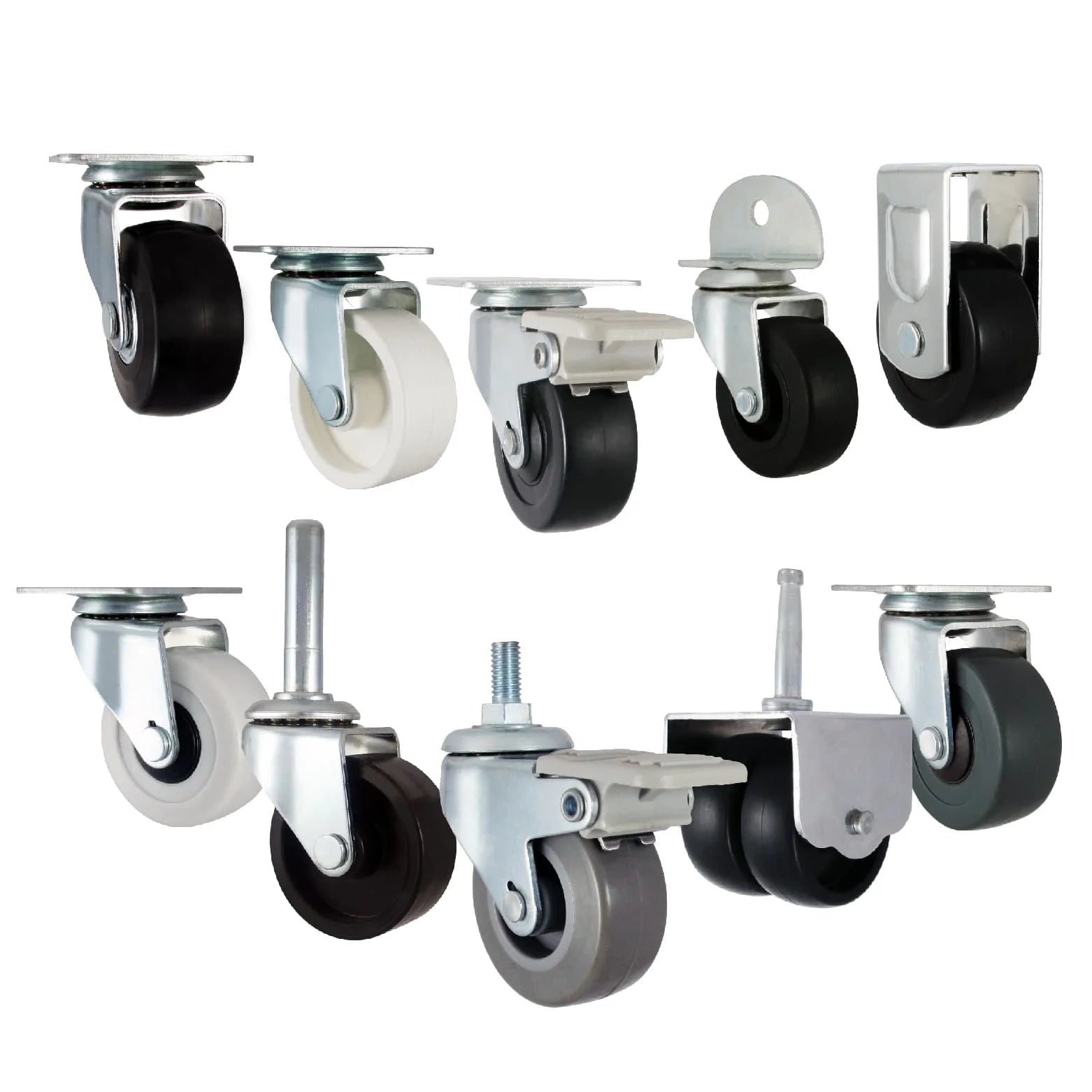 Multi-Application Brass Furniture Wheels for Living Room Dining Gym Warehouse Bathroom School Hospital Use