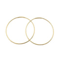 Trendy Jewelry 18K Real Gold Hoop Earrings 18k Pure Gold Hoops 12mm 30mm Hoop Earrings Wholesale