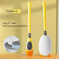 TPR Silicone Head Cute Diving Duck Toilet Brush and Holder Set Cleaning Brushes With Quick Drying Bracket