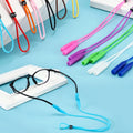 Colorful Silicone Eyeglasses Strap Glasses Chain Elastic Anti Slip Cords Sports Glasses Rope Adjustable