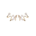 925 Sterling Silver Butterfly Stud Earrings for Women Casual Style Girl Earring Personality Jewelry