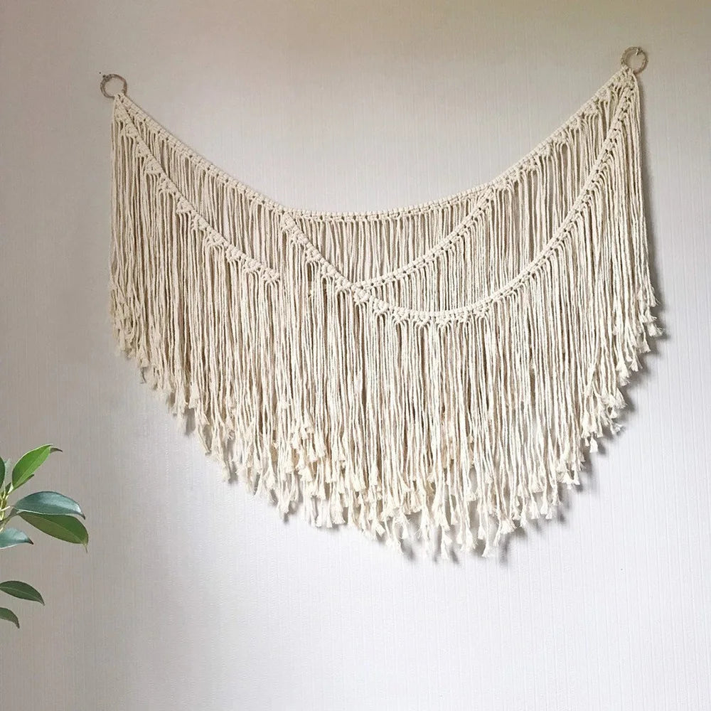Handmade Bohemian Art Tapestry Cotton Wall Decoration Hanging Boho Home Decor for Wedding and Other Occasions
