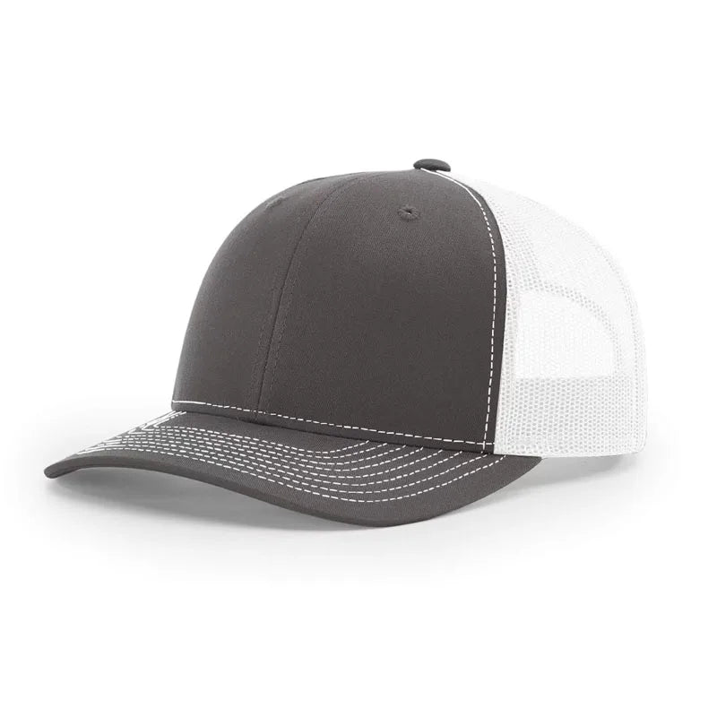 RTS Custom Logo Unisex Blank Richardson Shape Fitted Cap 112 Trucker Hat Mesh Cap Plain Snapback Hat