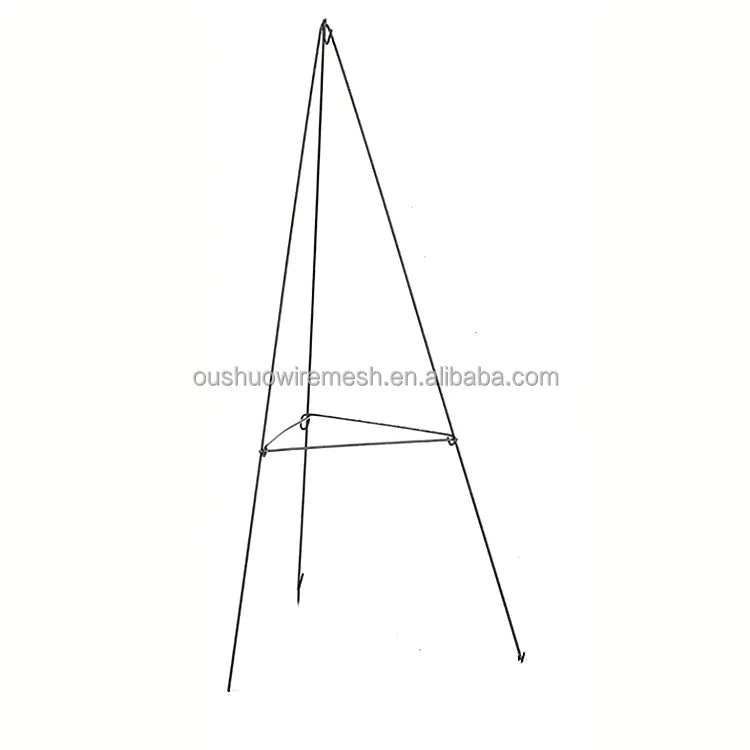 Good Quality Dark Green 24'' 30'' Iron Wire Easel Funeral Flower Wreath Stand for Wedding and Festival OS