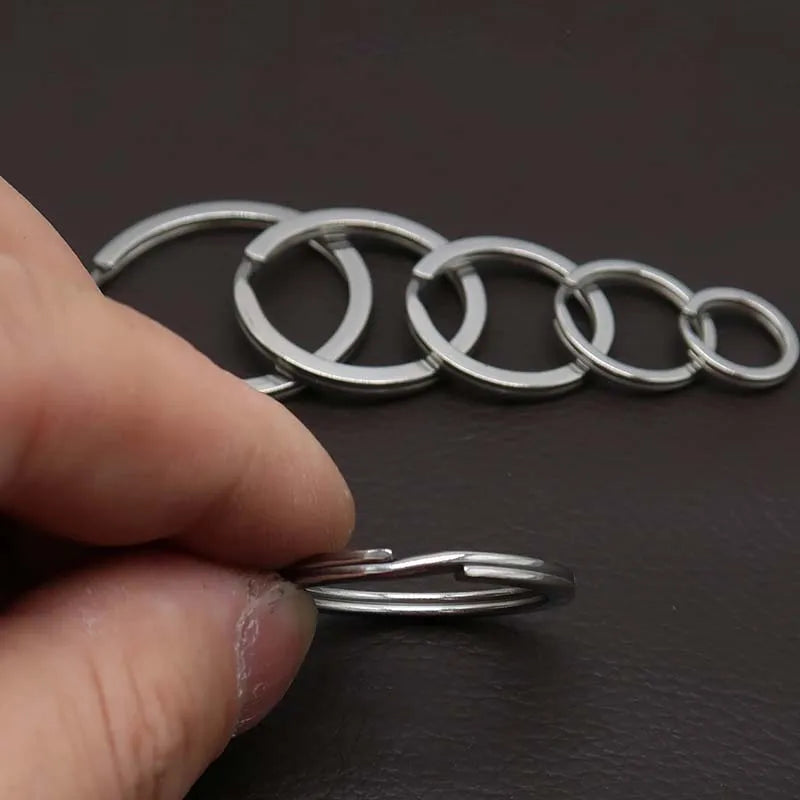 Stainless Steel Hypoallergenic Open Jump Ring Connectors Diy Bracelet Necklace Jewelry Making Keyring DIY Projects Key Rings