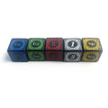 D6 square Cube Retro Color Single Plastic Acrylic Dice Figure Number 1~6  Rpg 6 Sided Faces Dice