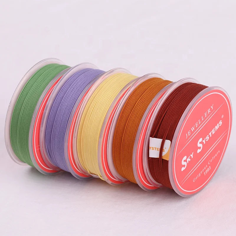 SKY T8 Nylon Cord 201#~300#Color 0.85mm Matte Jewelry Cord Jewelry Jewelry Accessories Bracelet and Necklace Material 468Colors