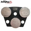 Premium Quality Trapezoid Diamond Grinding Shoes Three round Segments for Concrete Floor OEM Customizable