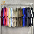 Wholesale Custom Logo Oversized 250 Gsm T-shirt  Plain Heavyweight Cotton Tshirt Men's T-shirt for Unisex