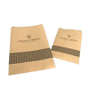 Customized Logo Printing Brown Kraft Paper Disposable Shopping Bags for Packaging for Cakes Bread Burgers Take-Away Food