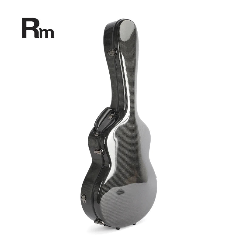 CBFGC-RC-BK Rainbow Carbon Fiber Durable Lightweight Hardcase for Guitar and Bass-Water Resistant