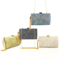 New Women's Hand-held Dinner Bag Color-changing Satin Tassel Banquet Bag Clutch Evening Bag