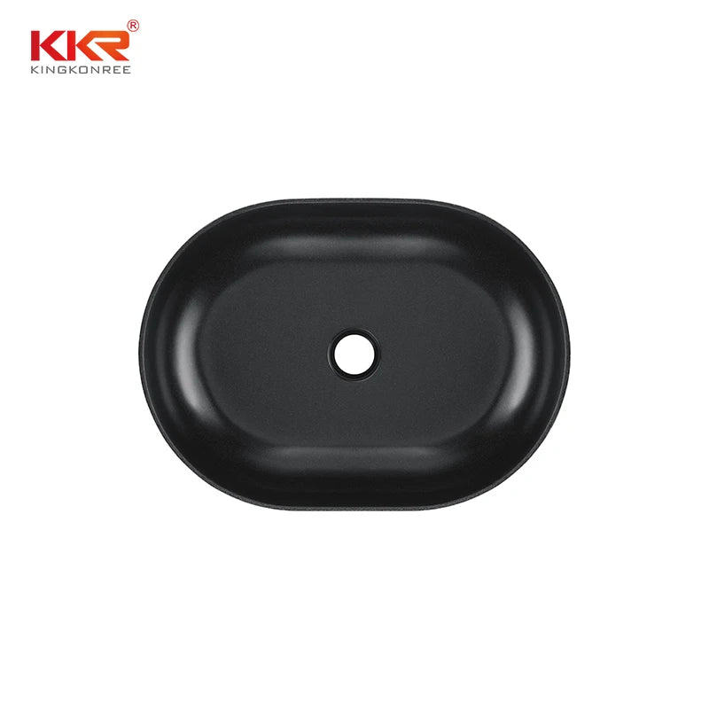 CUPC High-Grade Luxury Topmount Quartz Basin Single Bowl Stone Counter for Bathroom for High-End Projects