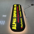 Outdoor Advertising Shop Backlit Led Light Box Signage Acrylic Shop Front Sign Vacuum Forming Round Light Boxlight Box Outdoor