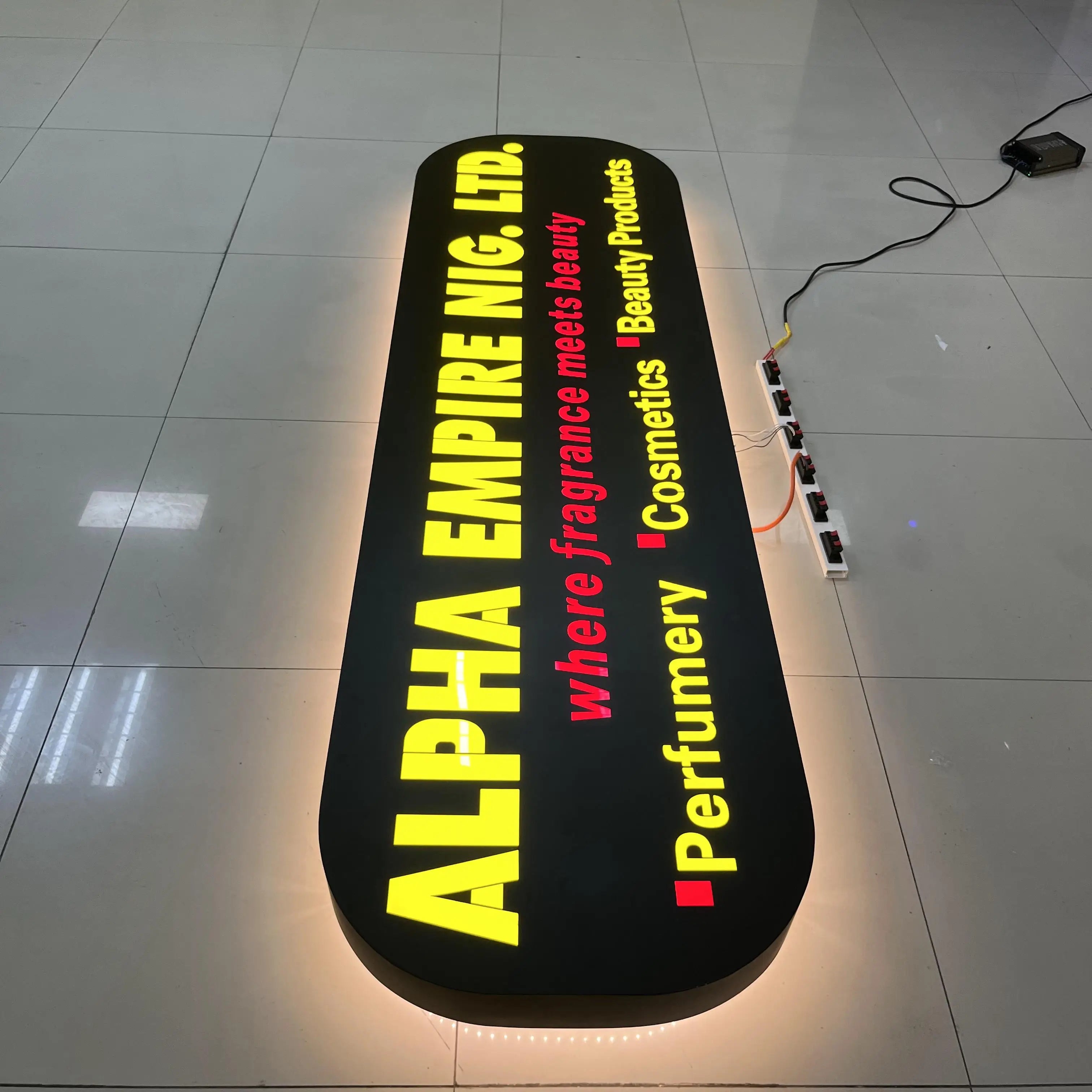 Outdoor Advertising Shop Backlit Led Light Box Signage Acrylic Shop Front Sign Vacuum Forming Round Light Boxlight Box Outdoor