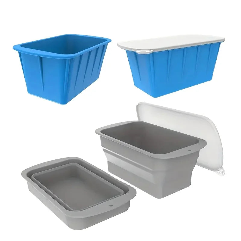 Reusable Food Grade Extra Large High-Capacity Silicone Ice Block Mold Ice Maker for Cold Plunge Coolers and Ice Bath