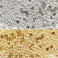 2000 Pcs/Bag 2*6mm Golden Silver CCB Flat Beads Spacer for DIY Jewelry Jewelry Findings & Components Accessories