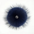 MWFur Custom Made Fox Fur Pompons with Snap Big Size Fox Fur Bobble for Beanies Hat Fox Hair Ball Charm