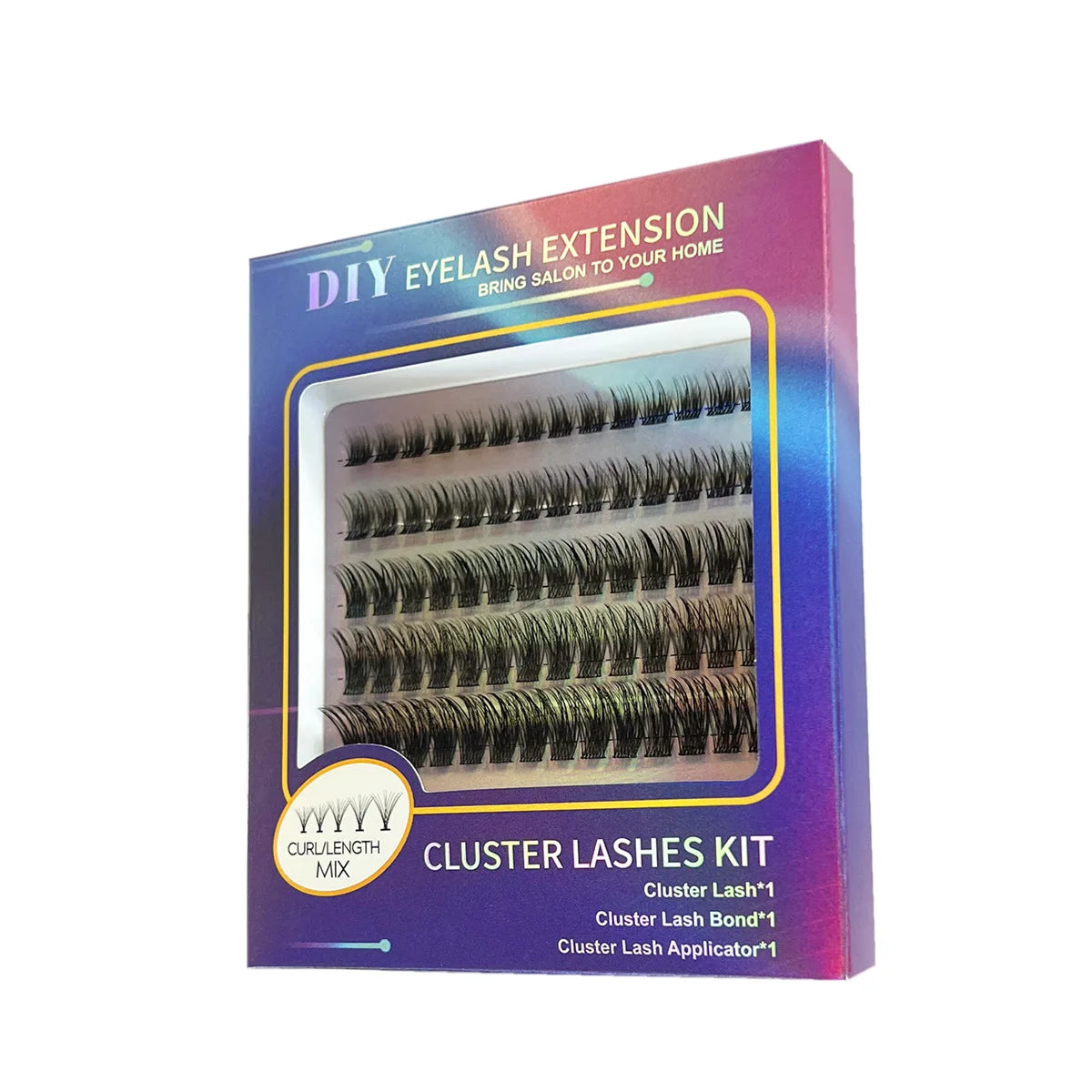 Eyelash Cluster Extensions Mix Curl Diy Eyelash Extention Natural Cluster Lashes Individual Segmented Lashes Kits