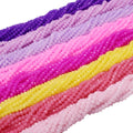 1 2 4 6 8mm Purple Rose Pink Rondelle Glass Beads Czech Loose Needlework Faceted Loose Spacer Beads for Jewelry Making DIY