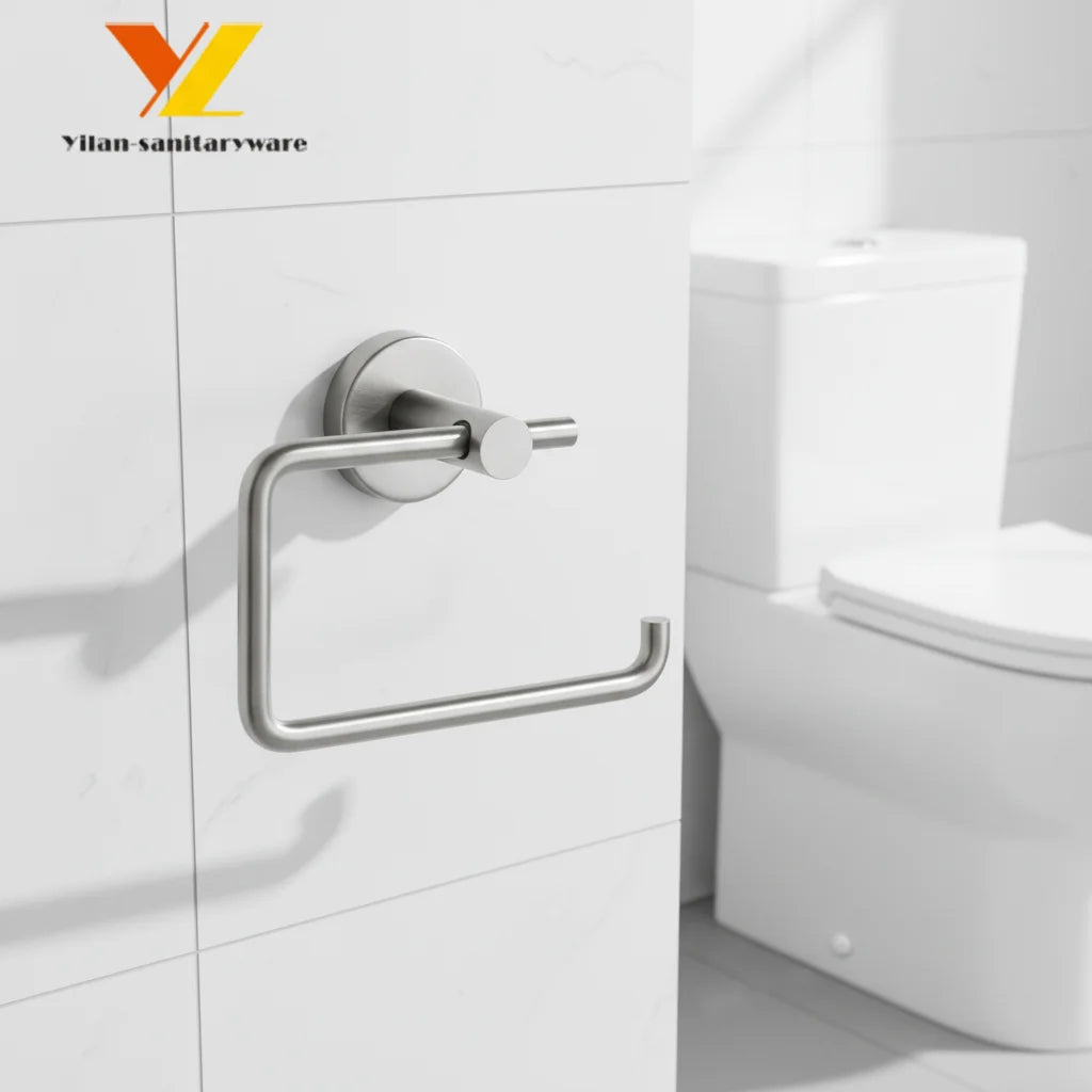 Modern Design Nickel Brushed Stainless Steel Bathroom Accessories Toilet Paper Holder for Hotel Application