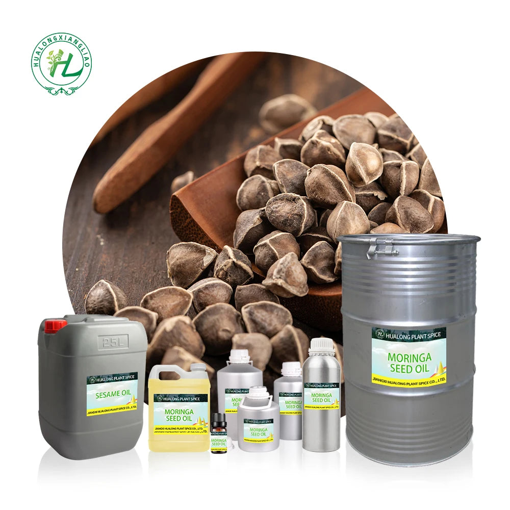 Premium Moringa Seed Oil for Skin Hair Face - 100% Pure Nautal Moringa Oleifera Seed Cold Pressed Carrier Oil | Bulk Price 1kg