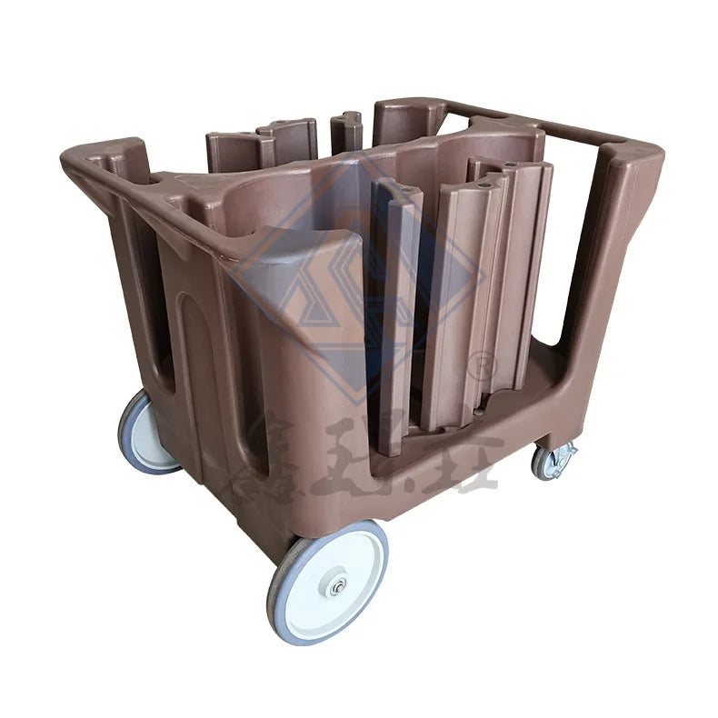 Rotomolding Dish Cart with 4 Column for Restaurant and Hotel