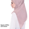 Women Plain Chiffon Scarf Hijab Wrap Print Solid Color Shawls Headband Muslim Scarf