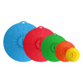 ARMADA 5pcs/Set Reusable Eco-Friendly Food Grade Silicone Stretch Lid Dishwasher Safe Various Sizes (10-30cm) Keeping Food Fresh