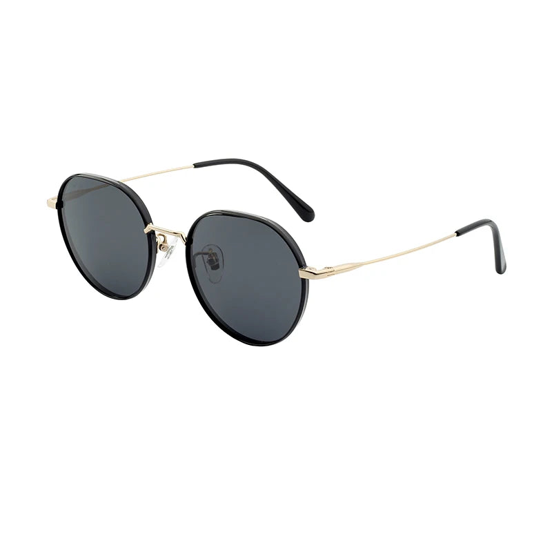 Gold Rim Thin Fashion Polarized Titanium Metal Titanium Men Women Sunglasses