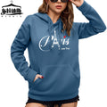 Hot Selling Printed Knitted Casual Solid Women's Black Hooded Sweatshirt 100% Polyester Eco-Friendly Loose Pullover Winter