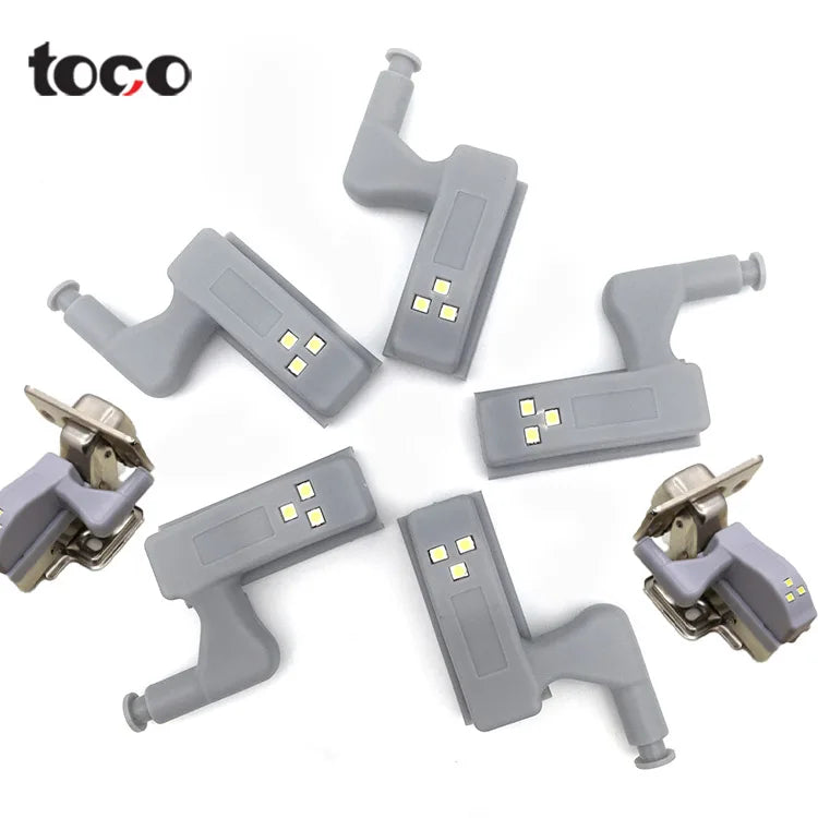 TOCO High Quality LED Light Kitchen Hinge Battery Powered Sensor Switch Lamp for Door Cupboard Modern Home Office Living Room