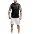 Men's Casual Athletic Bodybuilding Tank Top Sleeveless Travel Vest for Gym Use
