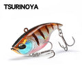 TSURINOYA 50S Vibration TEMPTER 50mm 12.5g Long Casting Sinking Fishing Lure VIB Winter Fishing Lipless Hard Bait for Pike Bass