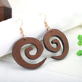 Hot Sale Hawaiian Island Samoa Style Wooden Jewelry Wholesale Drop Earrings for Women Gift Party