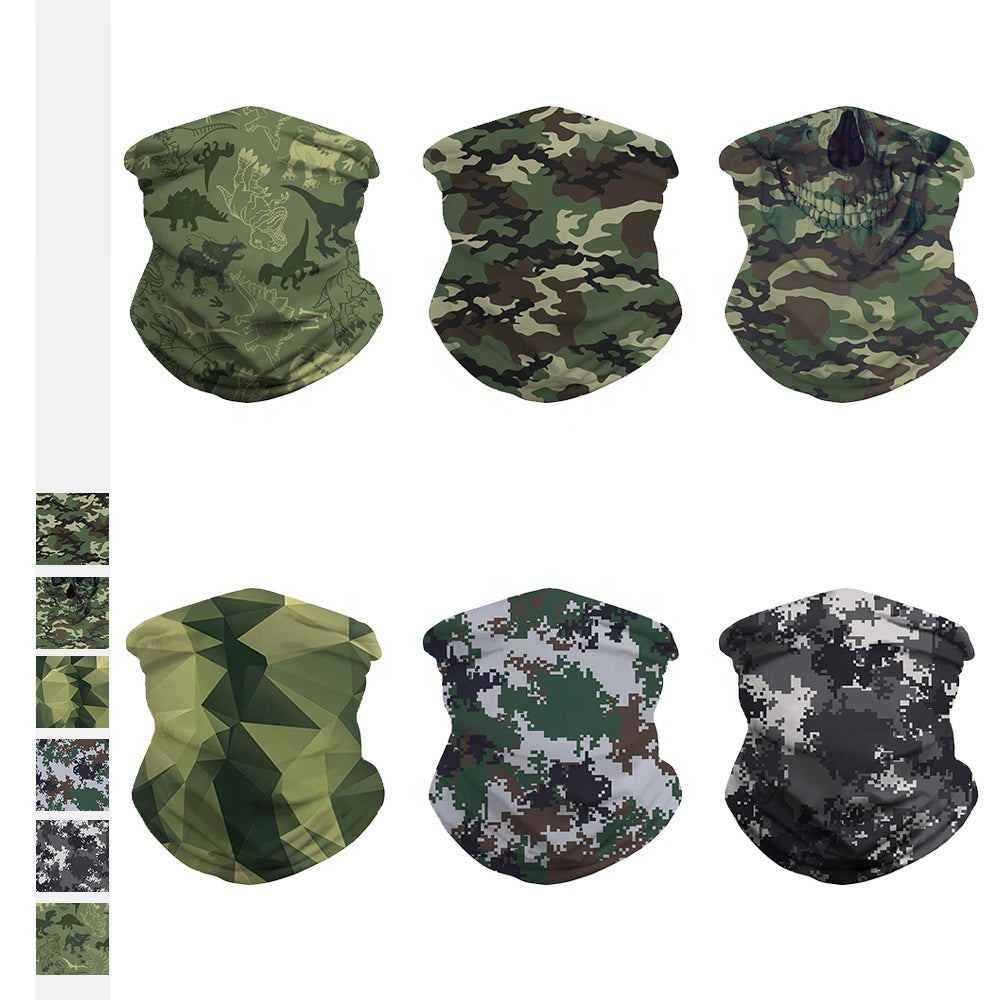 Custom logo Head Multi Color Head Neck Gaiter Neck Bandana Green Scarfs