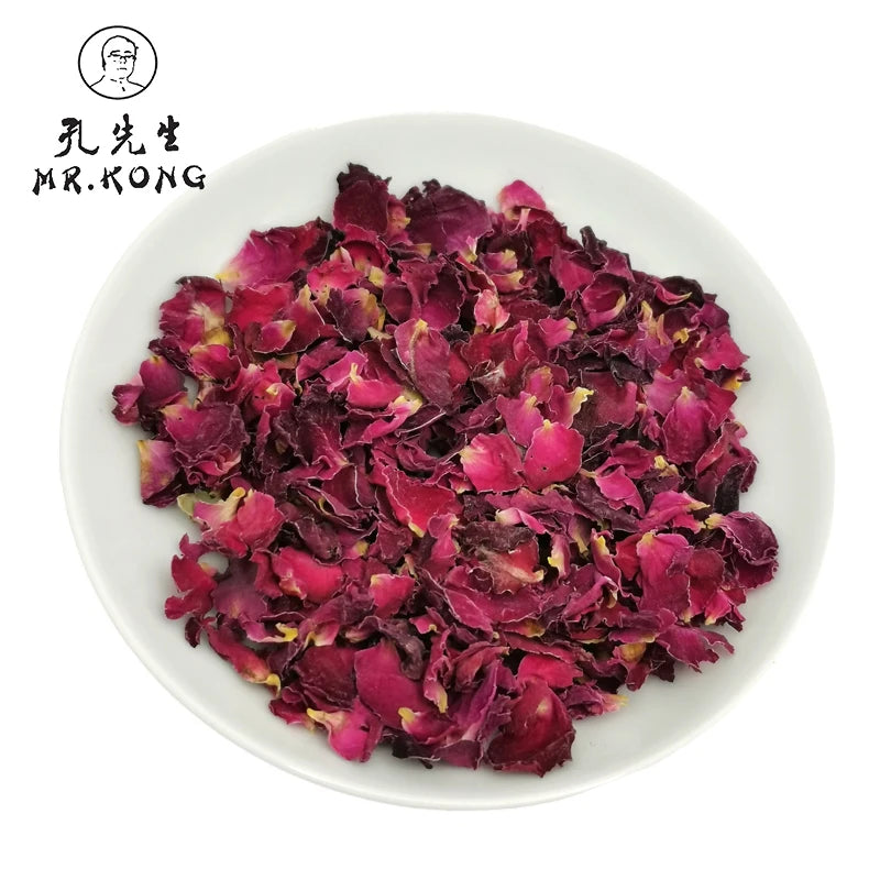 Hot Selling Dried Rose Petals Edible Flowers EU Standard Flower Tea Bulk Bag & Box Packaging Health Tea