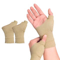 2pcs Elastic Breathable Spandex Wrist Brace Basal Joint Wrist Protector Gloves with Thumb Support Tenosynovitis Hand Stabiliser